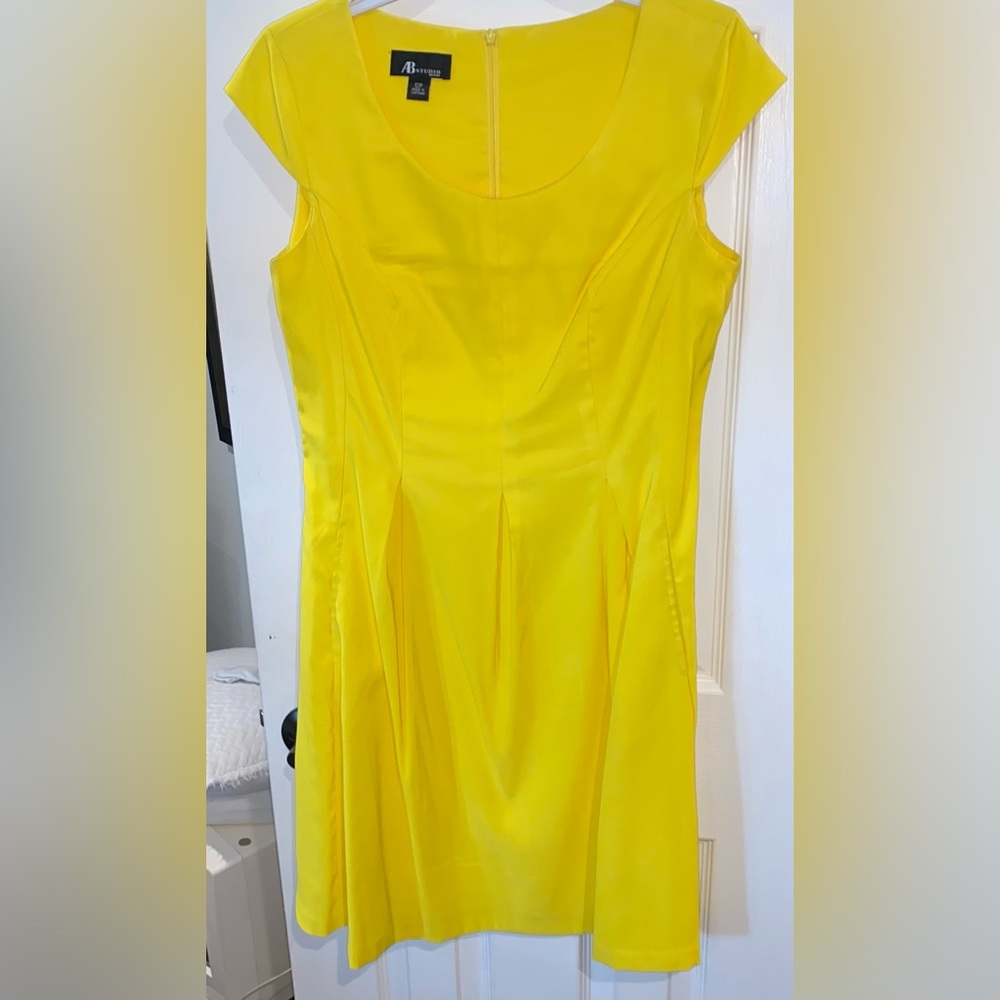 AB Studio Petite Yellow Dress